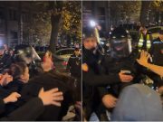 Strašne scene u Novom Sadu: Policajac brutalno udario ženu na protestima