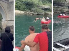 Muškarac skočio sa Starog mosta u Mostaru i nestao u Neretvi. Spašen je